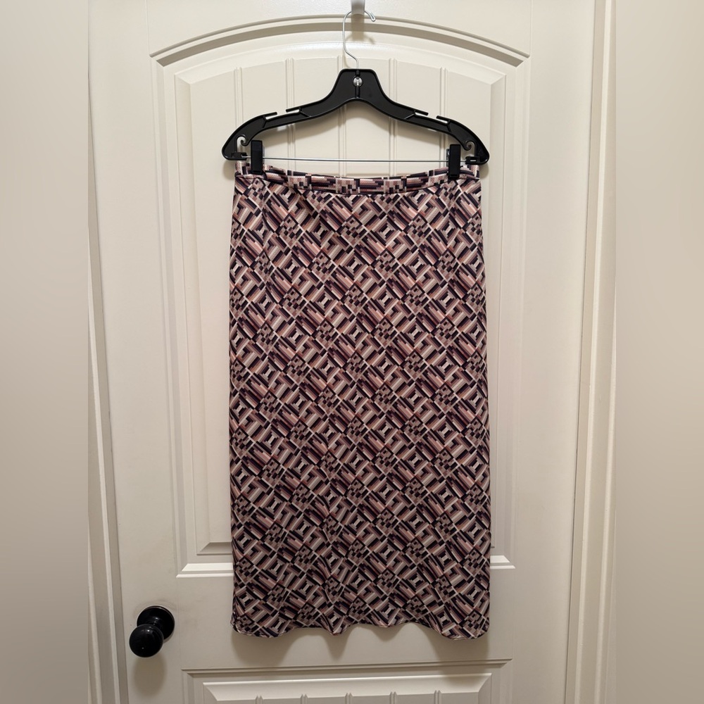 Toccin NY Print A-line skirt Size L Sz Medium